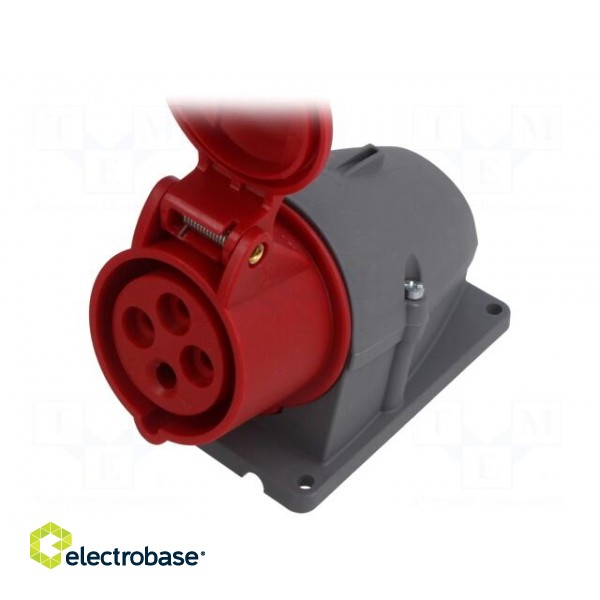 Connector: AC supply 3-phase | socket | female | 16A | 415VAC | IP44 image 2