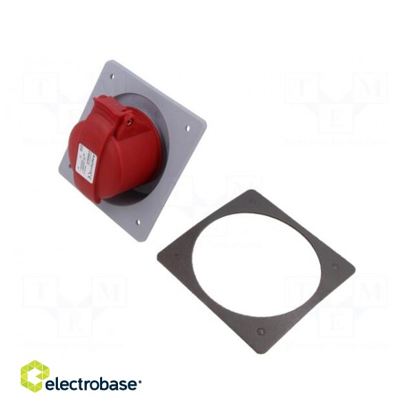 Connector: AC supply 3-phase | socket | female | 16A | 415VAC | IP44 image 1