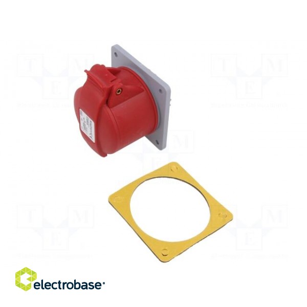 Connector: AC supply 3-phase | socket | female | 32A | 415VAC | IP44 image 1