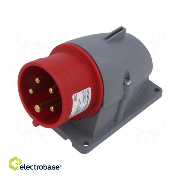 Connector: AC supply 3-phase | socket | male | 16A | 415VAC | IEC 60309