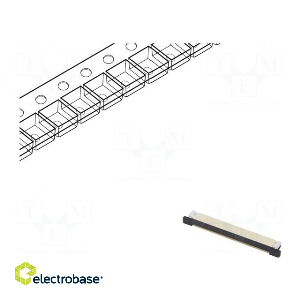 FFC/FPC | F32R | PIN: 50 | bottom contacts,ZIF | SMT | 50V | 500mA | 0.5mm