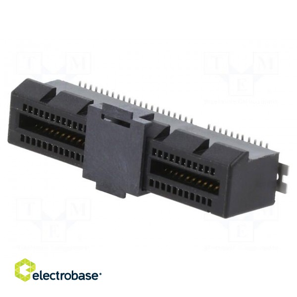 Connector: for cards | straight | SMT | on PCBs | PIN: 64 | 1mm image 1