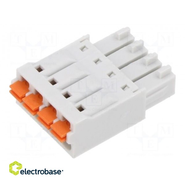 Connector: pluggable terminal block | plug | female | straight | grey image 1