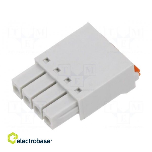 Connector: pluggable terminal block | plug | female | straight | grey image 2