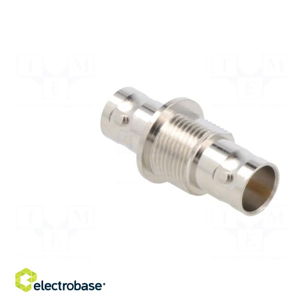 Adapter | BNC female,both sides | Insulation: PTFE | 75Ω | Mat: brass image 5
