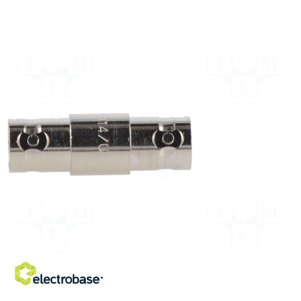Adapter | BNC female,both sides | Insulation: PTFE | 50Ω | Mat: brass image 8