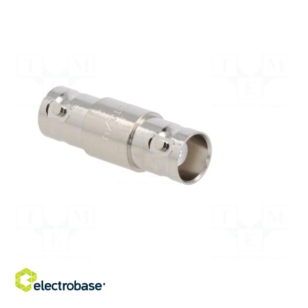 Adapter | BNC female,both sides | Insulation: PTFE | 50Ω | Mat: brass image 9