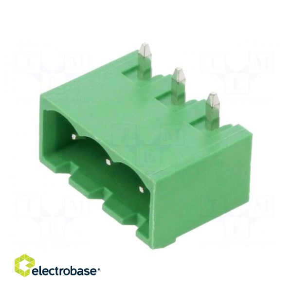 Pluggable terminal block | 5mm | ways: 3 | angled 90° | socket | male image 1