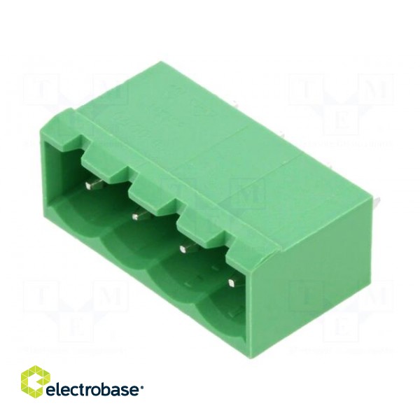 Pluggable terminal block | 5mm | ways: 4 | straight | socket | male image 1