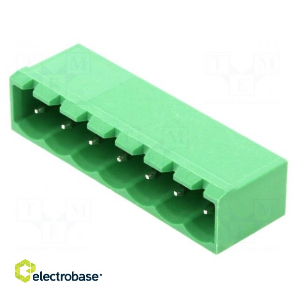 Pluggable terminal block | 5.08mm | ways: 7 | straight | socket | male image 1