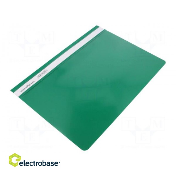 Document wallet | A4 | green | PVC paveikslėlis 1