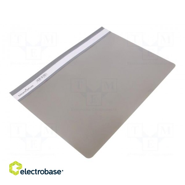 Document wallet | A4 | grey | PVC image 1