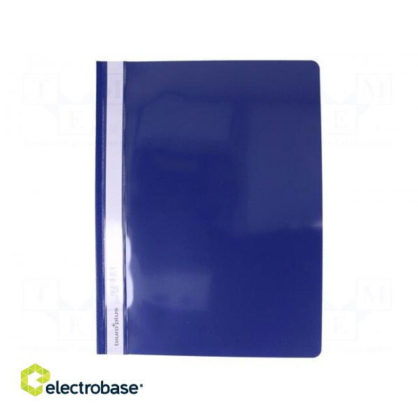 Document wallet | A4 | navy blue | Mat: PVC image 1