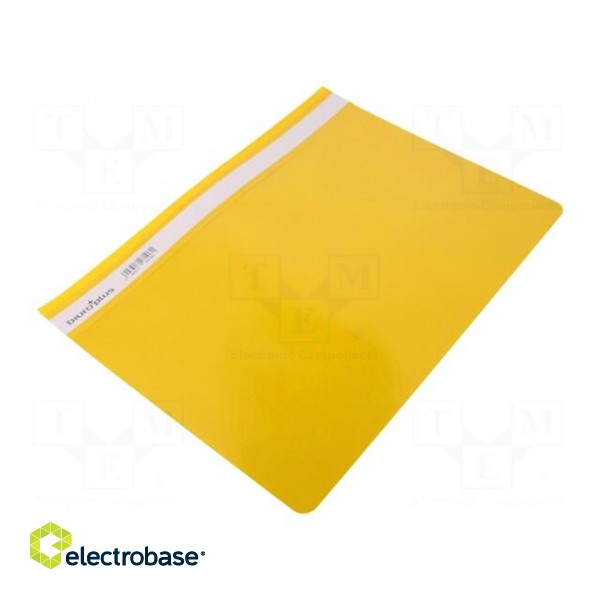 Document wallet | A4 | yellow | PVC