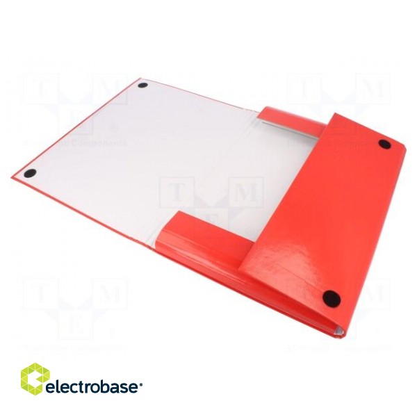 Folder | A4 | red | Velcro fastening image 2