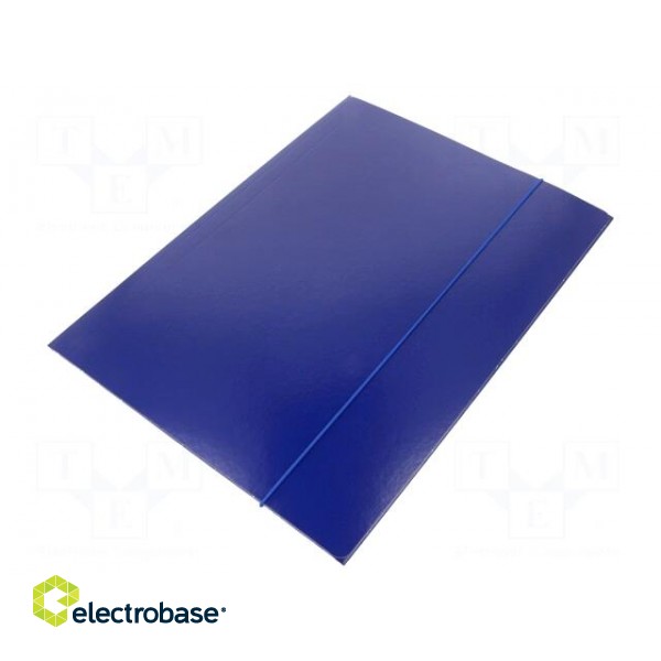 Folder | with rubber | A4 | navy blue paveikslėlis 1