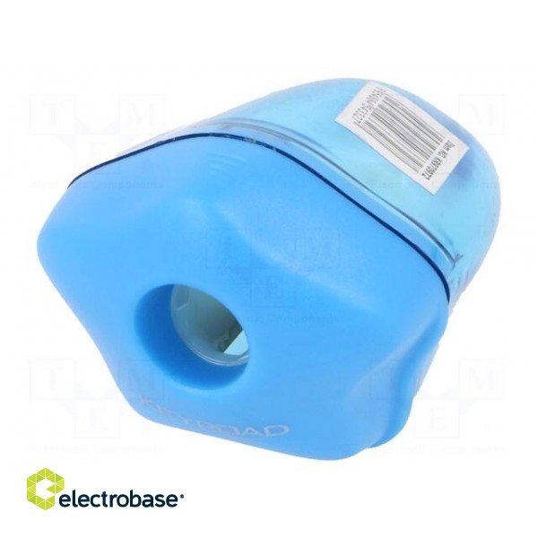 Pencil sharpener | single,with container | mix colours | plastic