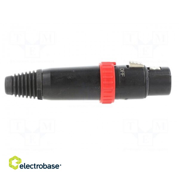 Plug | XLR | female | PIN: 3 | straight | for cable | soldering | 16A | FXS image 7