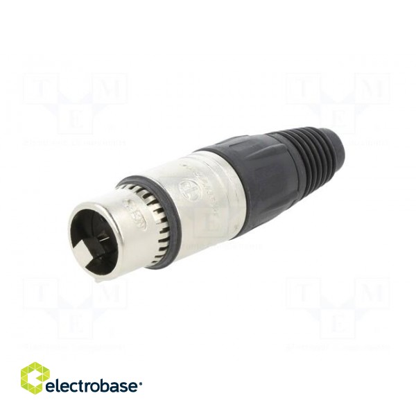 Plug | XLR | female | PIN: 3 | straight | for cable | zinc die-cast | X фото 2