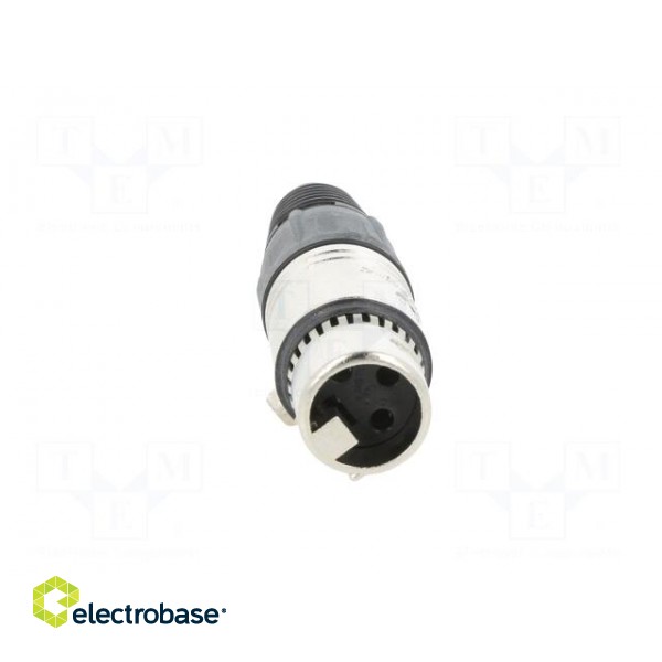 Plug | XLR | female | PIN: 3 | straight | for cable | zinc die-cast | X фото 9