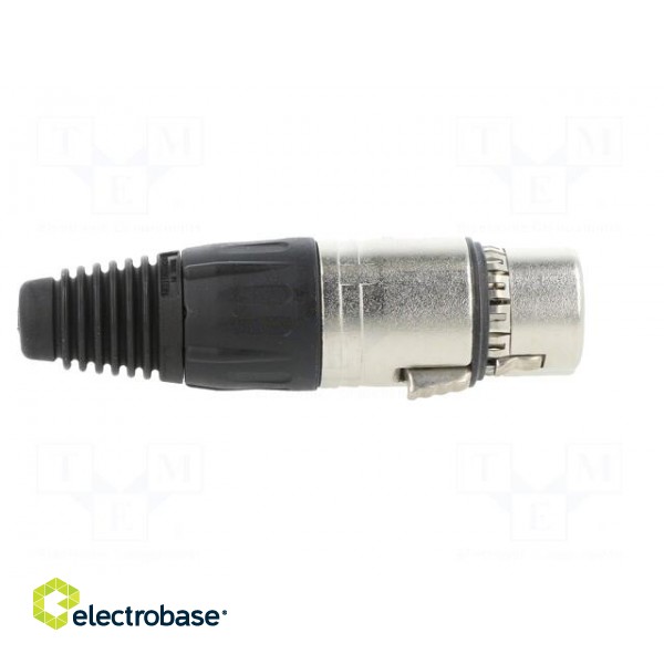 Plug | XLR | female | PIN: 3 | straight | for cable | zinc die-cast | X image 7
