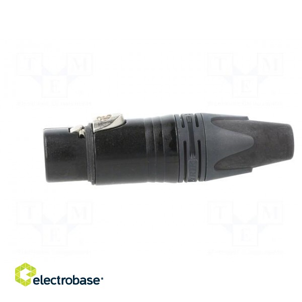 Plug | XLR | female | PIN: 4 | straight | for cable | soldering | 10A | 16AWG image 3