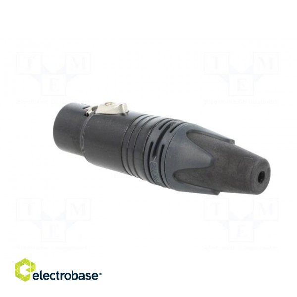 Plug | XLR | female | PIN: 4 | straight | for cable | soldering | 10A | 16AWG image 4
