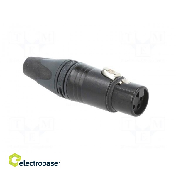 Plug | XLR | female | PIN: 4 | straight | for cable | soldering | 10A | 16AWG image 8