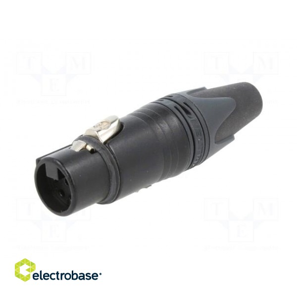 Plug | XLR | female | PIN: 6 | straight | for cable | soldering | 7.5A | XX image 2