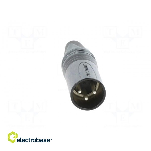 Plug | XLR | male | PIN: 3 | straight | for cable | soldering | 16A | 14AWG image 9