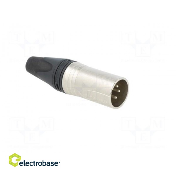 Plug | XLR | male | PIN: 4 | straight | for cable | soldering | 10A | 16AWG image 8