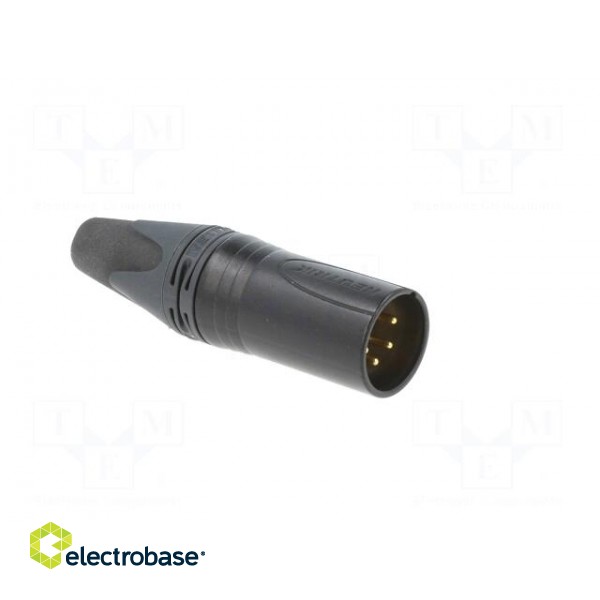 Plug | XLR | male | PIN: 4 | straight | for cable | soldering | 10A | 16AWG фото 8