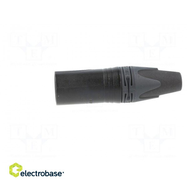 Plug | XLR | male | PIN: 4 | straight | for cable | soldering | 10A | 16AWG paveikslėlis 3
