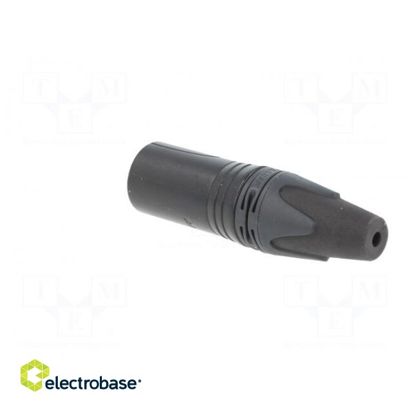 Plug | XLR | male | PIN: 4 | straight | for cable | soldering | 10A | 16AWG paveikslėlis 4