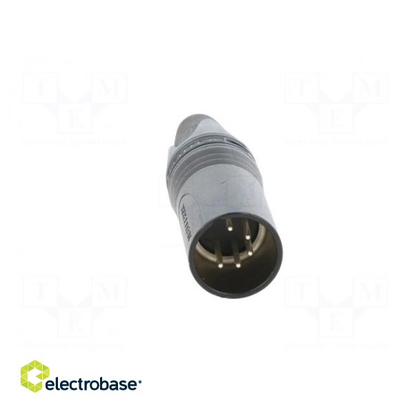 Plug | XLR | male | PIN: 5 | straight | for cable | soldering | 7.5A | 18AWG фото 9