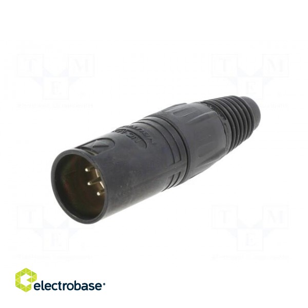 Plug | XLR | male | PIN: 5 | straight | for cable | zinc die-cast | 3.5÷8mm image 2