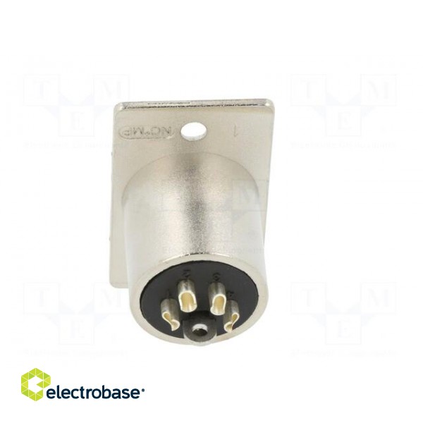 Socket | XLR | male | PIN: 4 | straight | soldering | silver | 10A | 27mm image 5