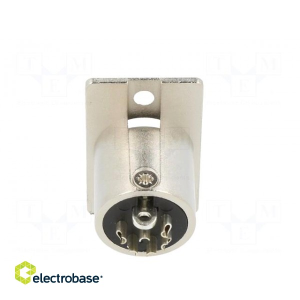 Socket | XLR | male | PIN: 6 | straight | soldering | silver | 7.5A | 27mm image 5