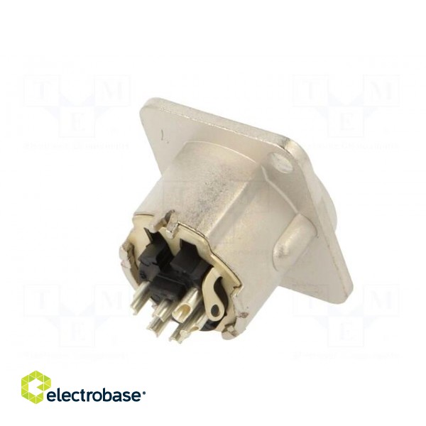 Socket | XLR | male | PIN: 6 | straight | soldering | silver | 7.5A | 19x24mm image 6