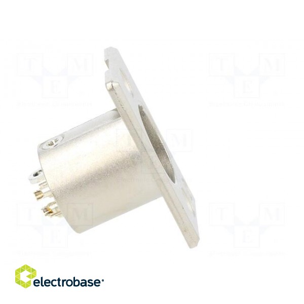 Socket | XLR | male | PIN: 6 | straight | soldering | silver | 7.5A | 27mm image 7