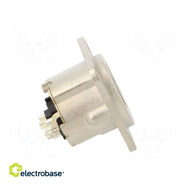 Socket | XLR | male | PIN: 6 | straight | soldering | silver | 7.5A | 19x24mm image 7