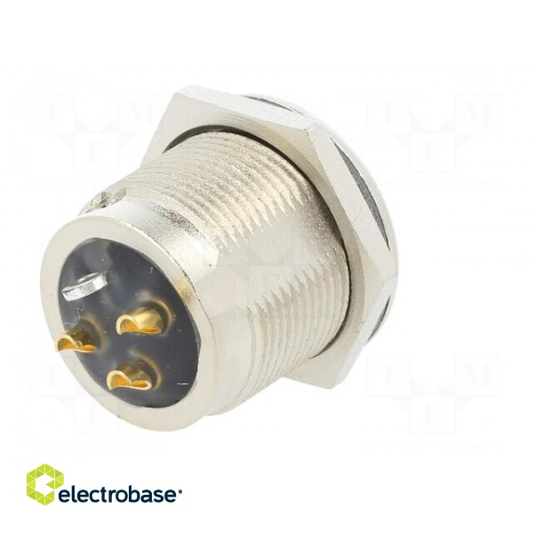 Socket | XLR | male | PIN: 3 | straight | soldering | silver | 16A image 6