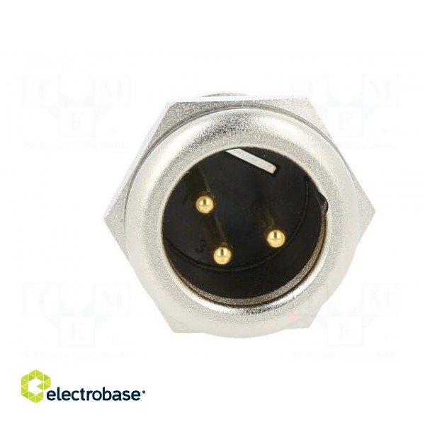 Socket | XLR | male | PIN: 3 | straight | soldering | silver | 16A image 9