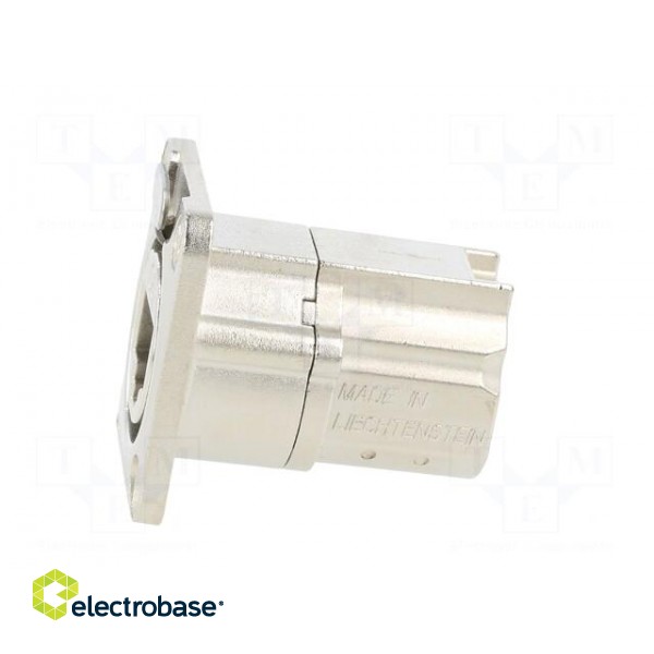 D-SHAPE CAT6A PANEL CONNECTOR SHIELDED FEEDTHROUGH image 3