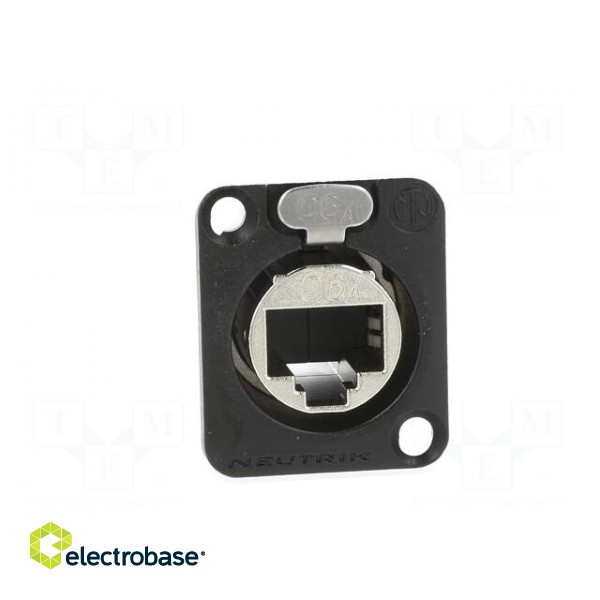 D-SHAPE CAT6A PANEL CONNECTOR SHIELDED FEEDTHROUGH BLA image 9