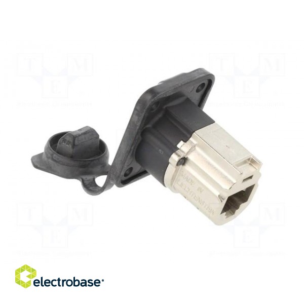 D-SHAPE CAT6A PANEL CONNECTOR SHIELDED FEEDTHROUGH IP6 фото 4