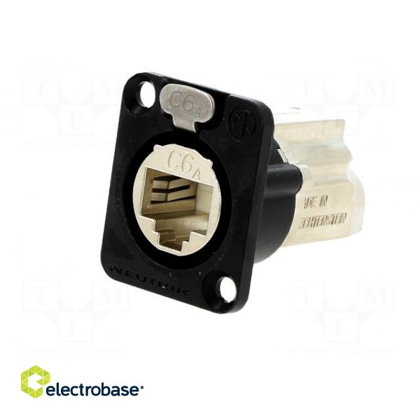 D-SHAPE CAT6A PANEL CONNECTOR SHIELDED IDC TERMINATION image 2