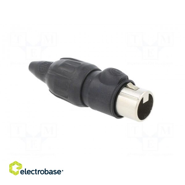 Plug | XLR | female | PIN: 3 | straight | for cable | soldering | 16A | 16AWG фото 8
