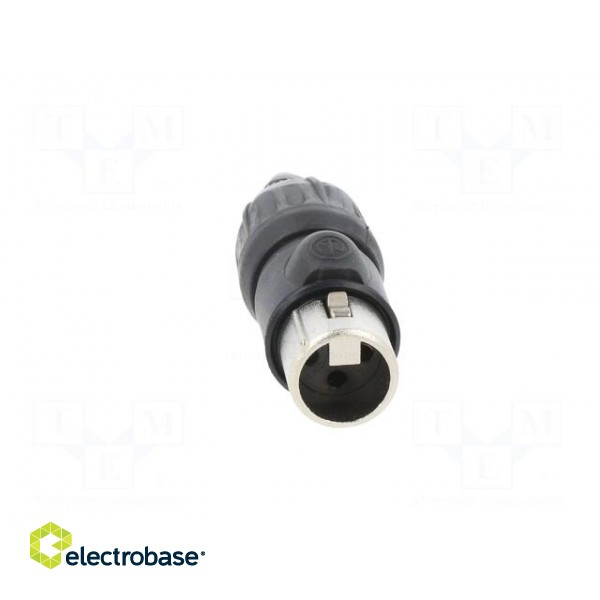Plug | XLR | female | PIN: 3 | straight | for cable | soldering | 16A | 16AWG фото 9