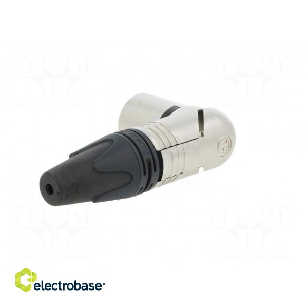 Plug | XLR | male | PIN: 4 | angled 90° | swivel | for cable | soldering image 6